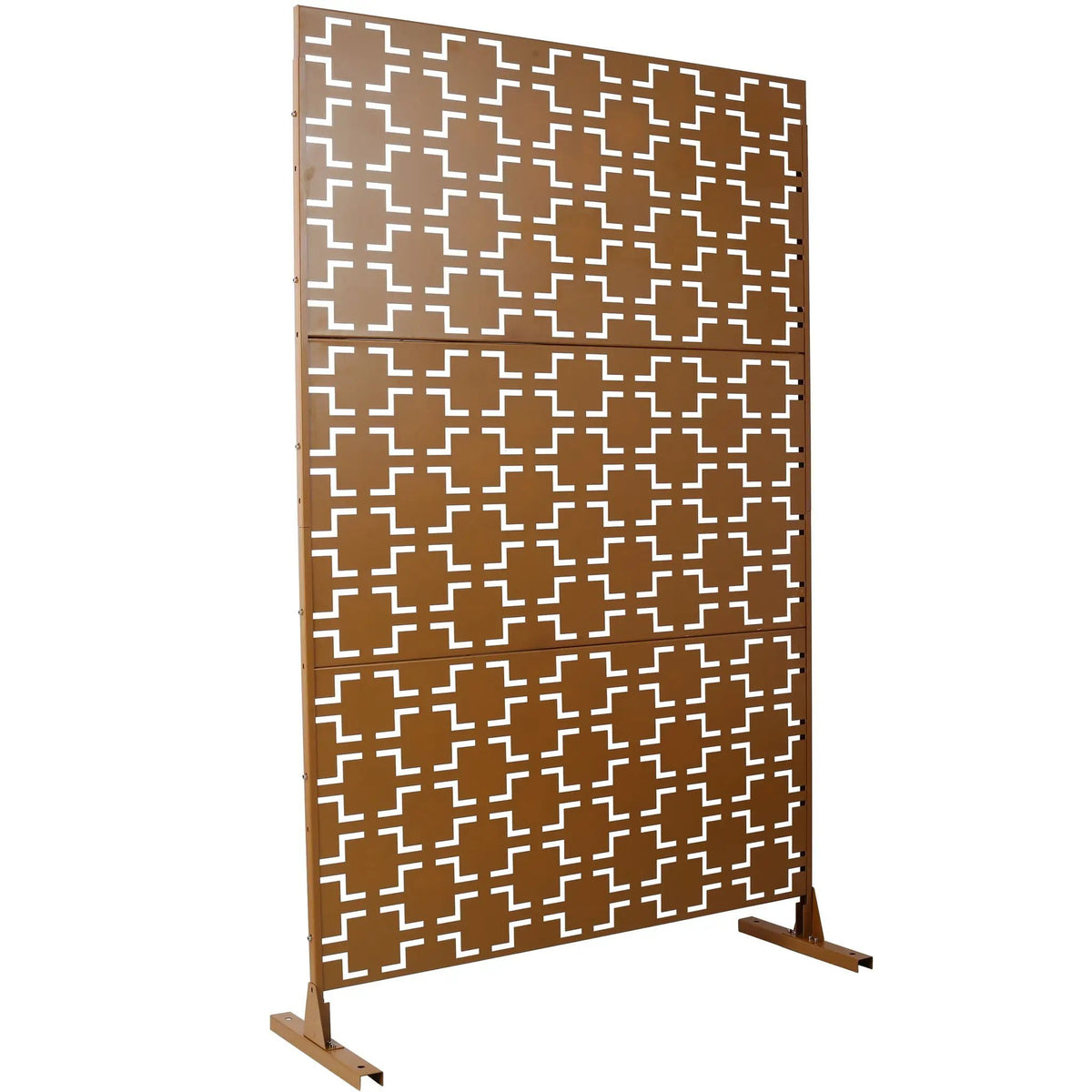 Metal Privacy Screen | Freestanding Divider | Rust Resistant