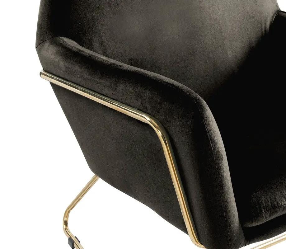 Keira Accent Chair With Metal Base | 3 Pieces | Metal | Living Room