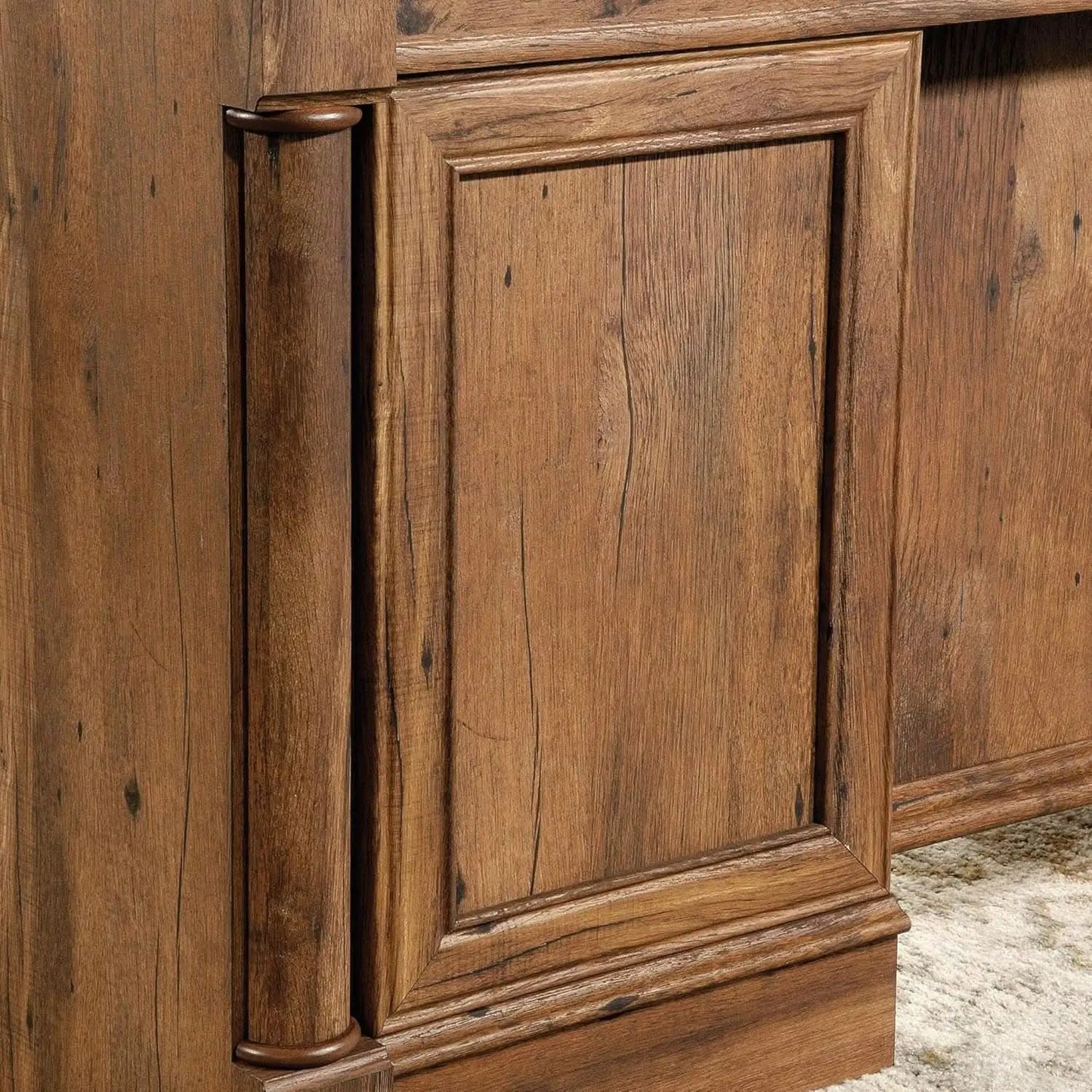 Palladia Executive Desk 65 Inch Vintage Oak Surface from PriceLows™