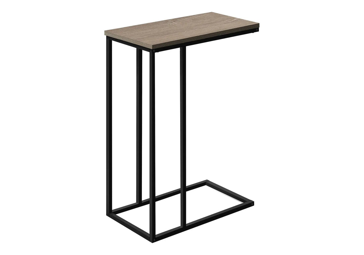 C-Shaped End Table | Space-Saving Design | Sleek Surface | Contemporary Style