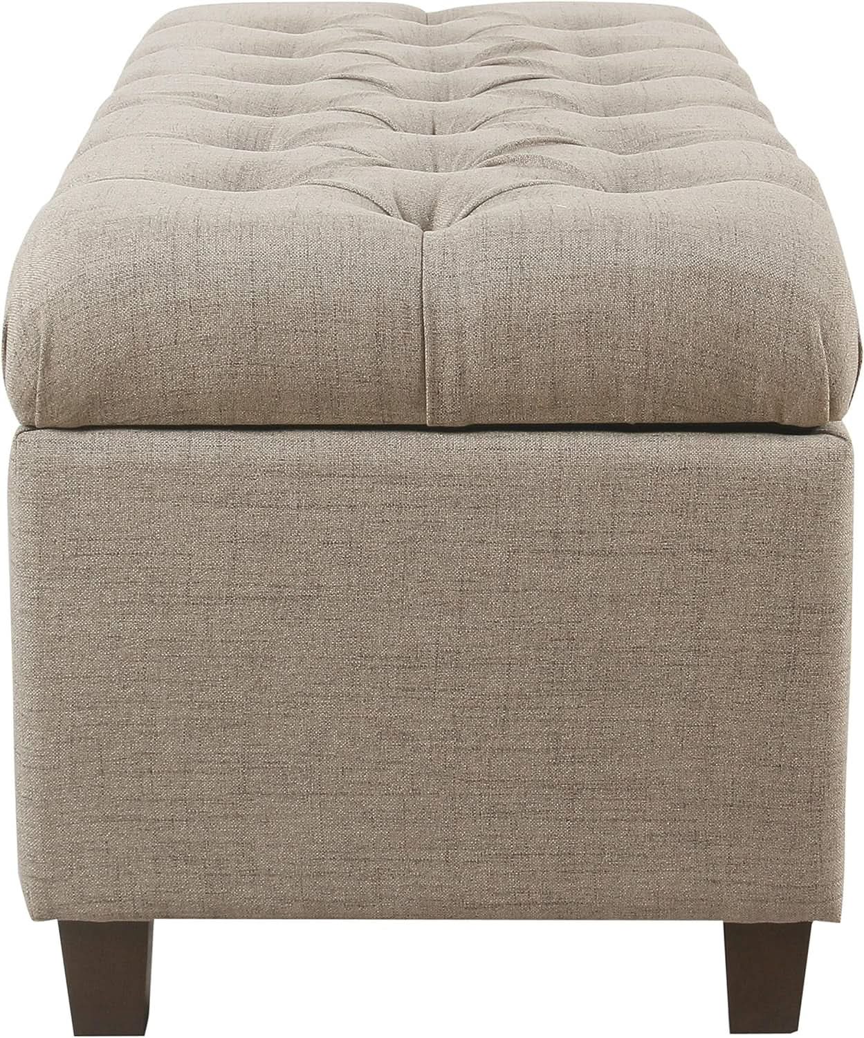 Tufted ExtraLarge Storage Ottoman Bench Hinged Lid from PriceLows™