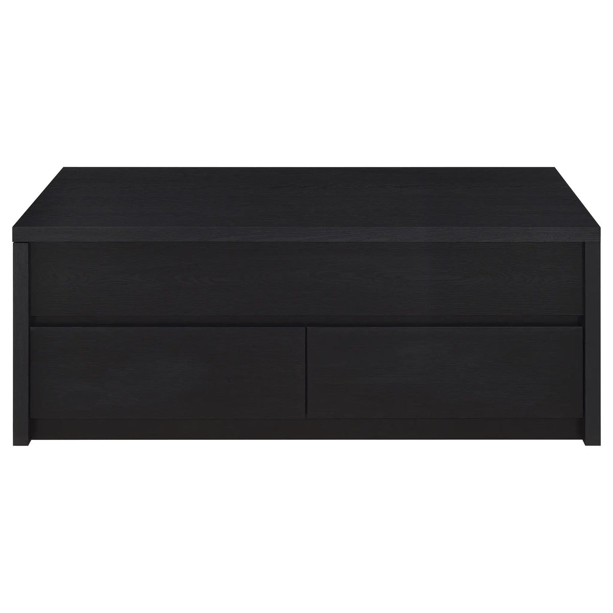 Knapp Lift Top Cocktail Coffee Table with Dual Drawers | 47.25 x 23.5 x 19 in | Engineered Wood & Veneer | Black