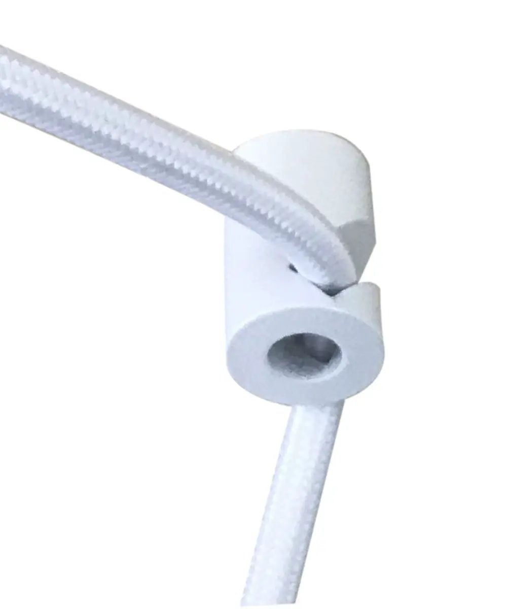 2 Light Swag Pendant Light | Plug In | Faux Marbled Alabaster | 16 W