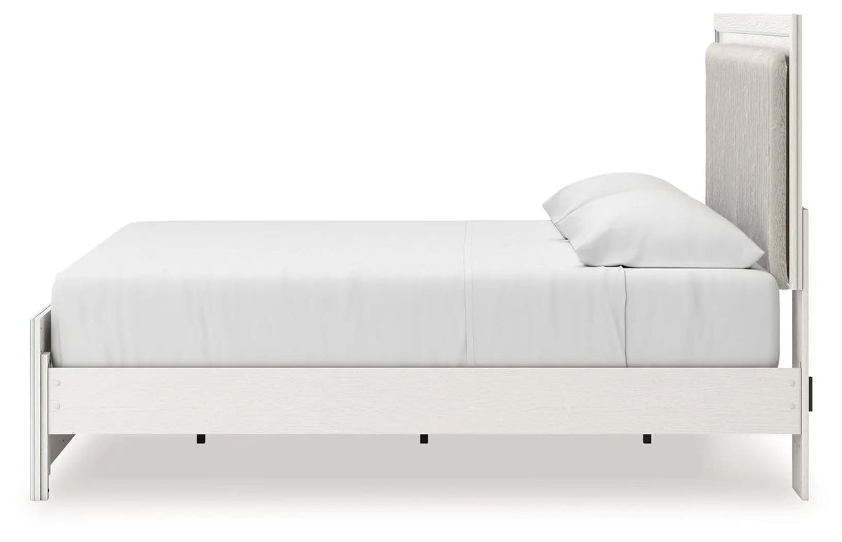 Zuraleus Upholstered Panel Platform Bed With Roll Slats | 4 Pieces | Bedroom Furniture | Bedroom