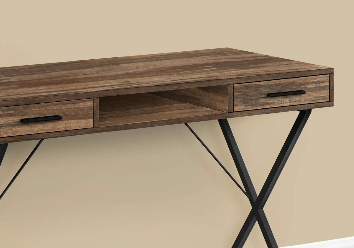 Computer Desk With Drawers | 42 Inch Width | Left Or Right Setup | Laptop Friendly