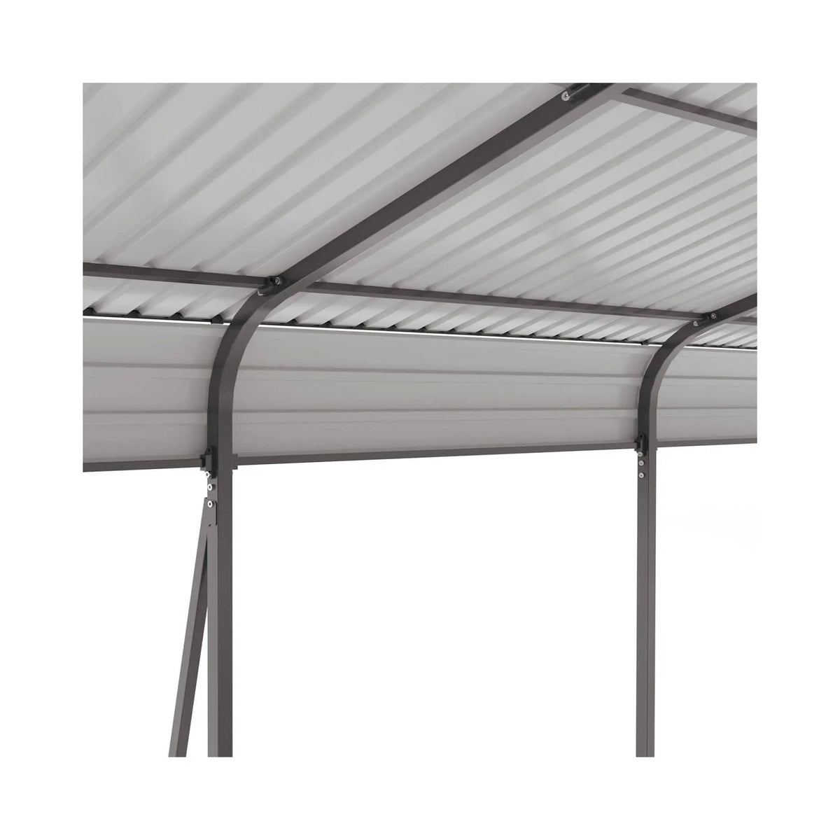 Weather-Resistant Outdoor Carport | 13 X 26.5 Ft | 0.25mm Color Steel Plates | Protective Film