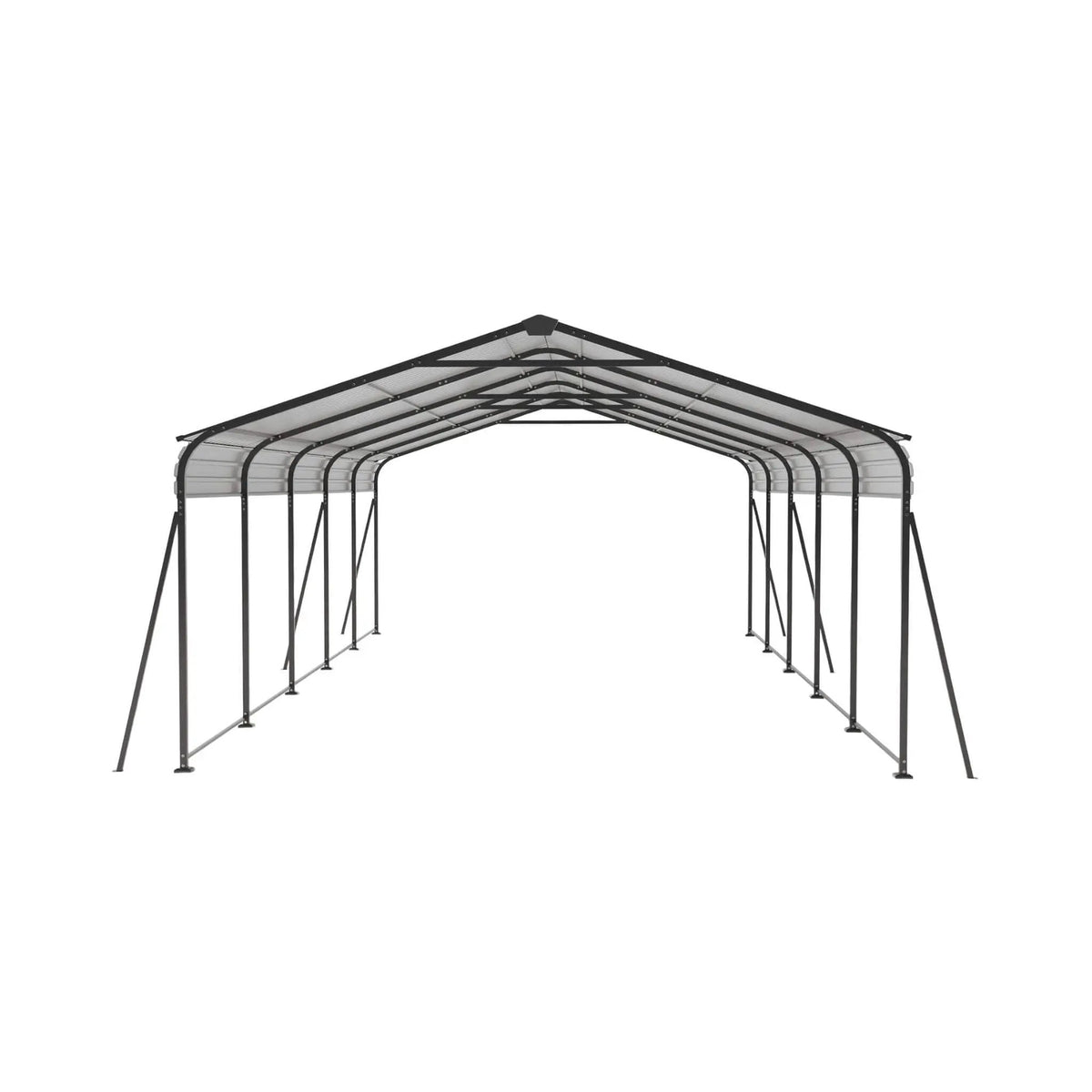 Weather-Resistant Outdoor Carport | 13 X 26.5 Ft | 0.25mm Color Steel Plates | Protective Film