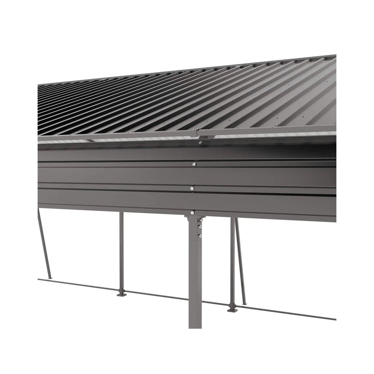 Weather-Resistant Outdoor Carport | 13 X 26.5 Ft | 0.25mm Color Steel Plates | Protective Film