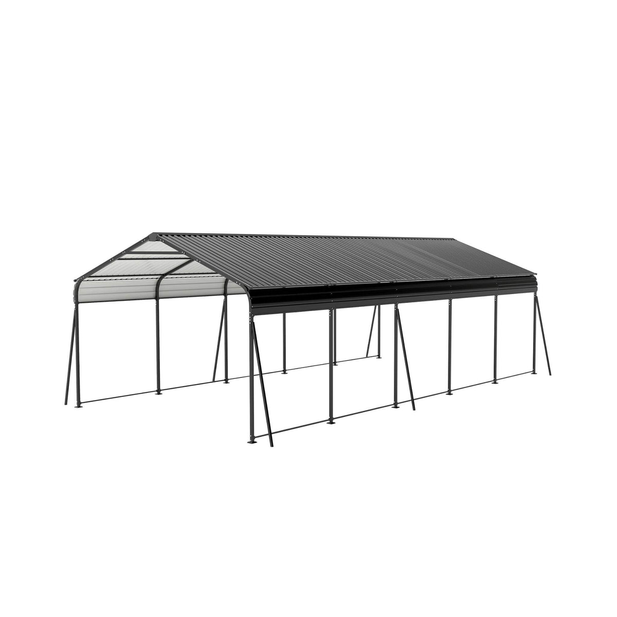 Weather-Resistant Outdoor Carport | 13 X 26.5 Ft | 0.25mm Color Steel Plates | Protective Film