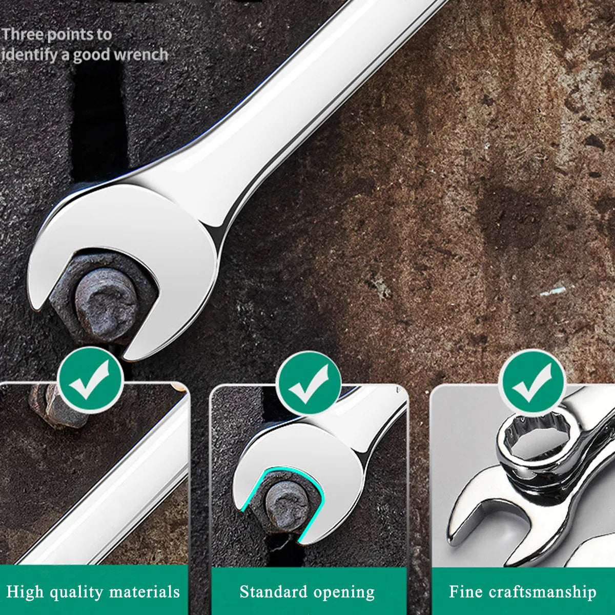 Spanner Wrench Set Combination Wrench 14 Piece with Box,Perfect for Home,Bike,Car Repairs from PriceLows™