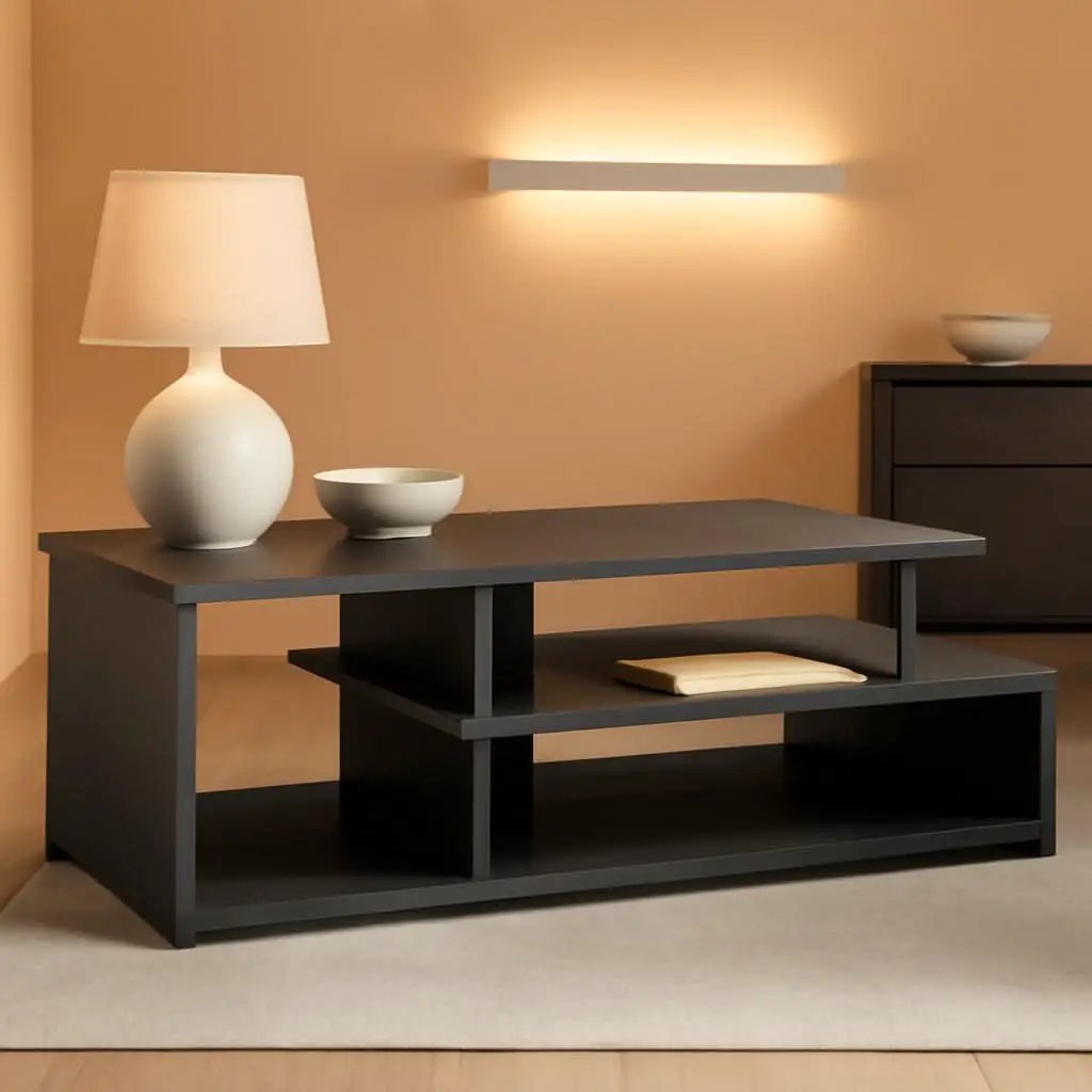 Econ Low Rise TV Stand Black For Small Spaces Living Room from PriceLows™