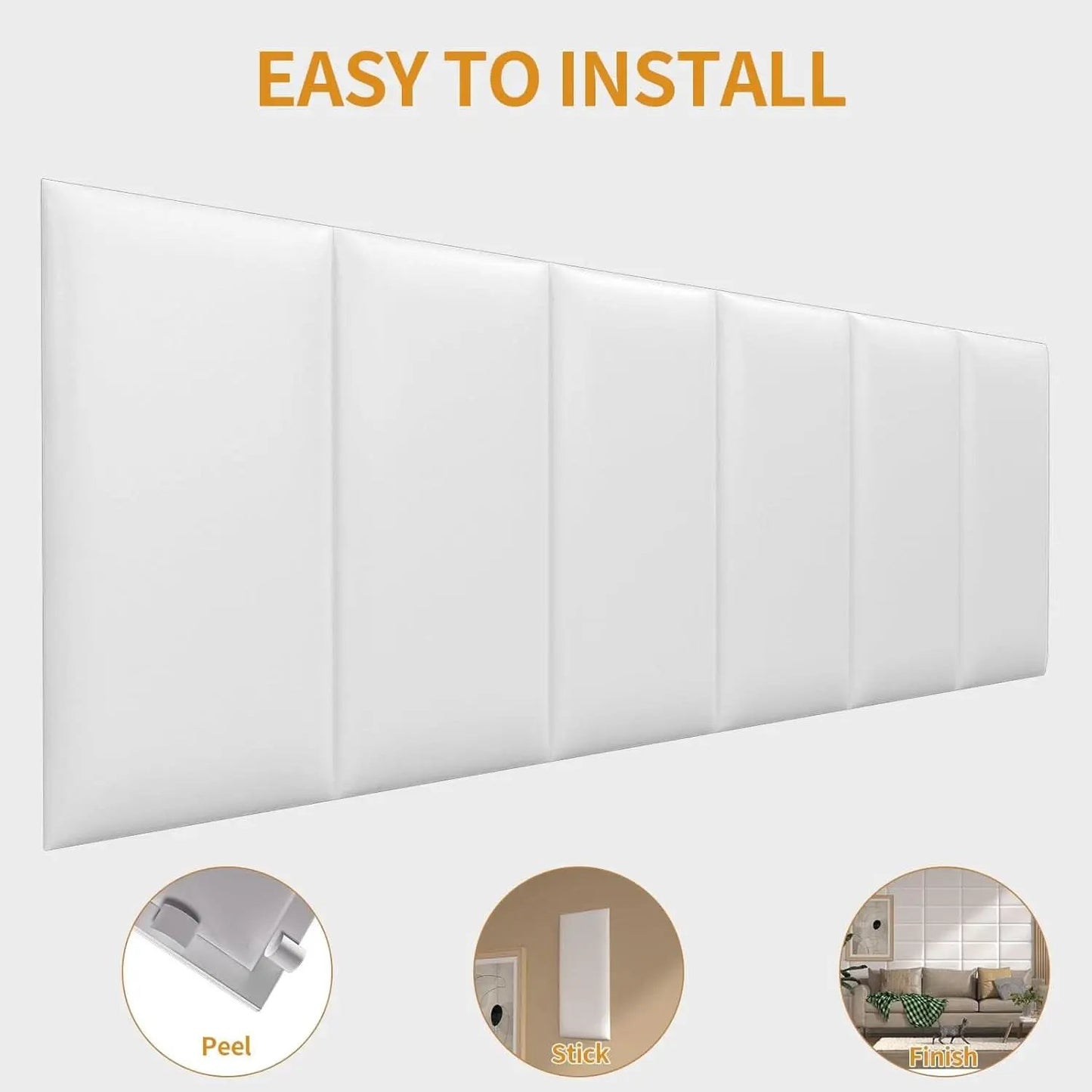 Self-Adhesive 3D Upholstered Wall Panels for Bedrooms from PriceLows™