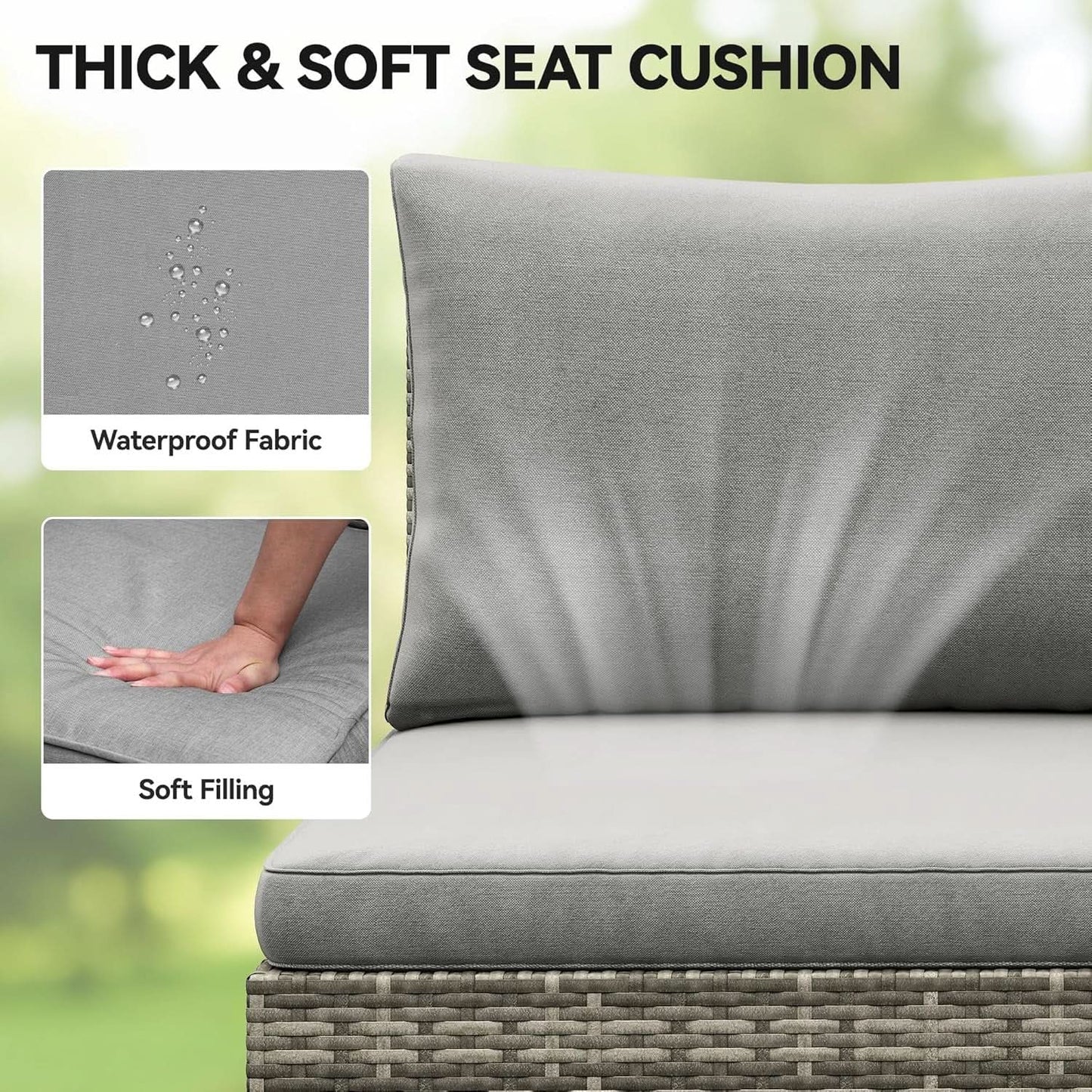 L Shaped Sectional Sofa Set With Lift Top Table Gray from PriceLows™