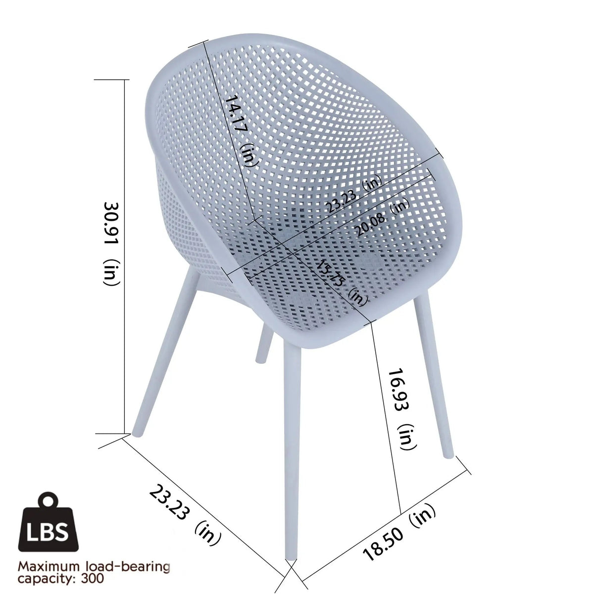 Lounge Chair Set With Folding Table | 2 Pack Chairs | All-Weather Polypropylene | Woven Design