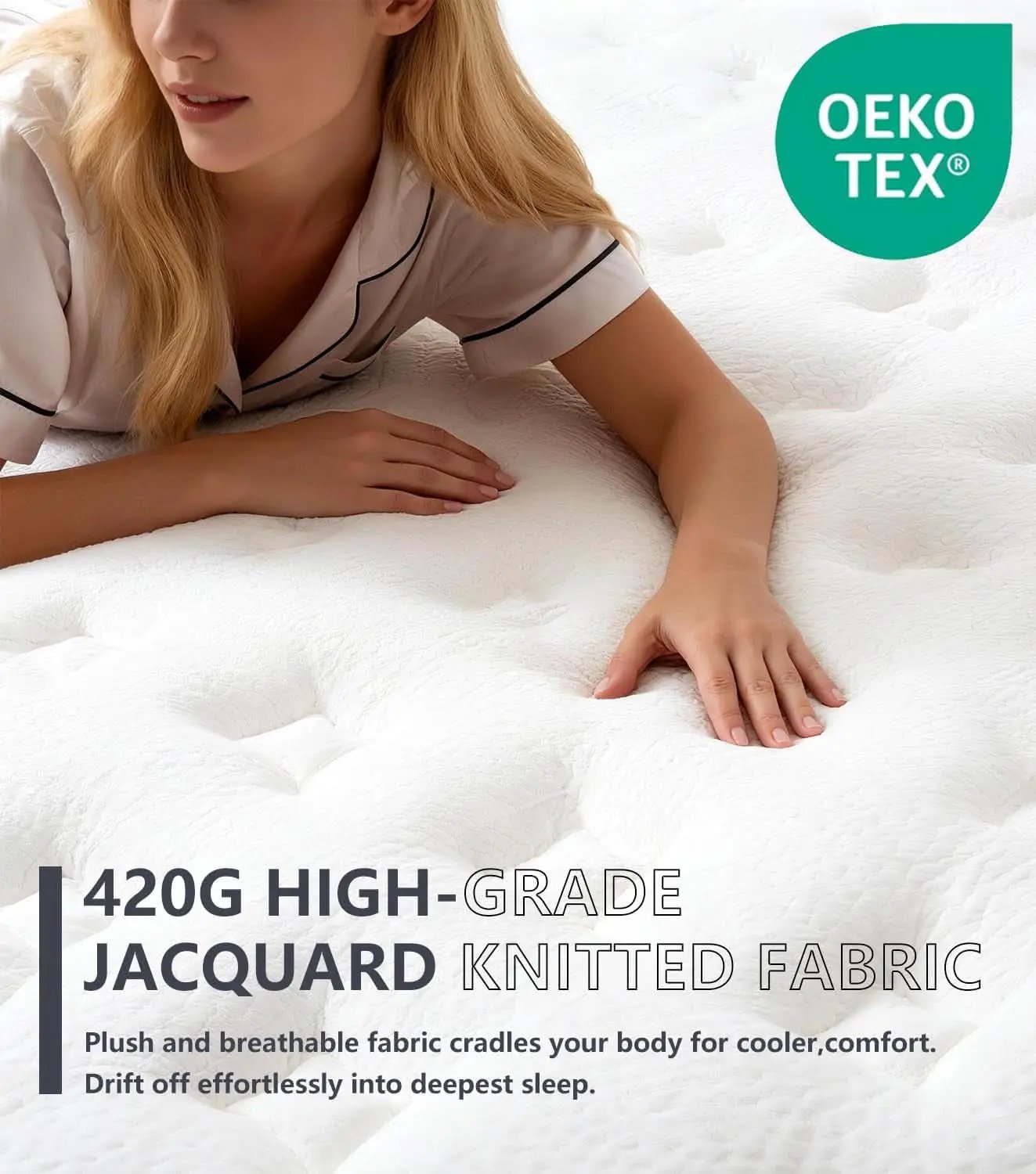 Queen 14 Inch Medium Firm Hybrid Memory Foam Mattress from PriceLows™