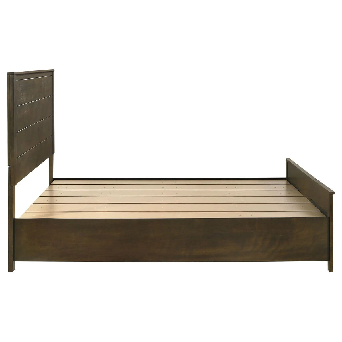 Woodmont Eastern King Storage Bed Rustic Golden | 79.75 x 83.75 x 54 in | Veneer | Brown