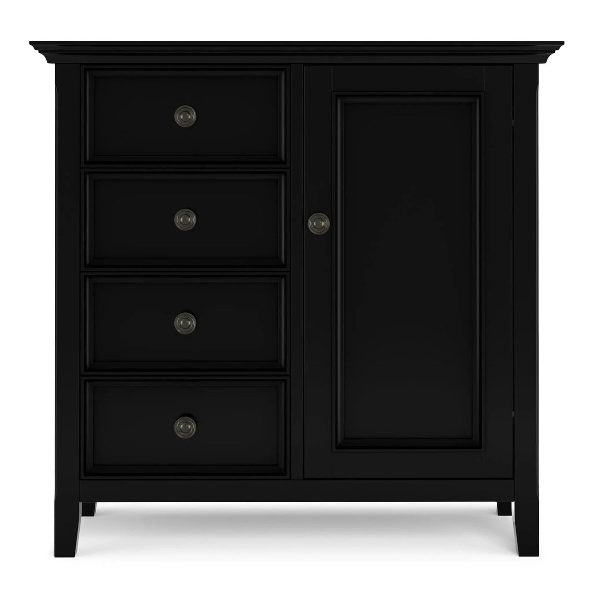 Amherst Storage Cabinet | Medium Handcrafted Solid Wood | NC Lacquer Finish | Multipurpose Storage