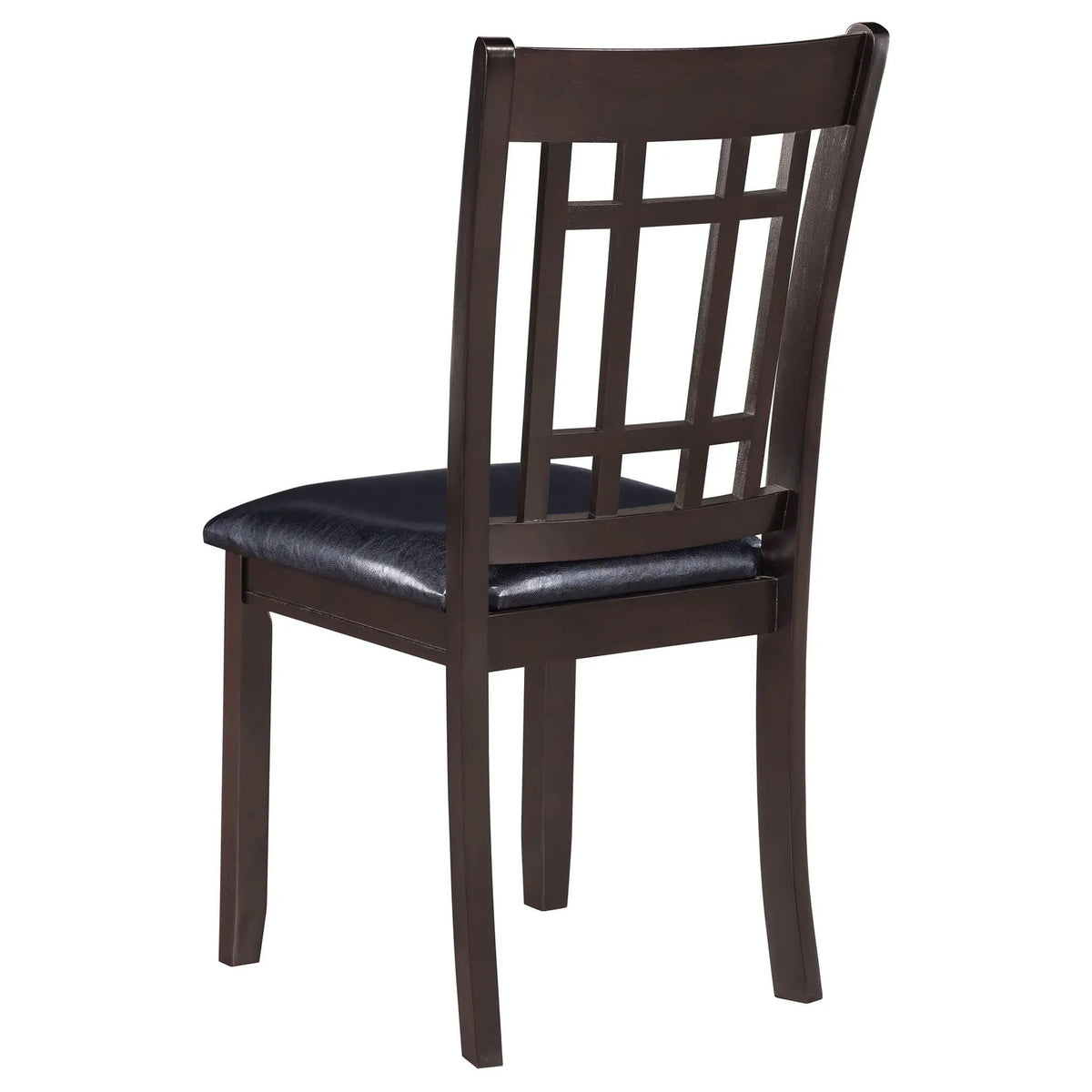Lavon Wood Dining Side Chair Black and Espresso (Set of 2) | 18.5 x 21.25 x 38.25 in | Wood | Dining Room