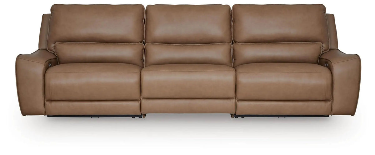 DeepWakes Power Reclining Sectional | Chaise Included | Ultra-Stylish Design | 130 Inch Length