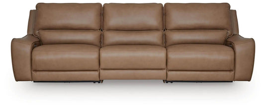 DeepWakes Power Reclining Sectional | Chaise Included | Ultra-Stylish Design | 130 Inch Length