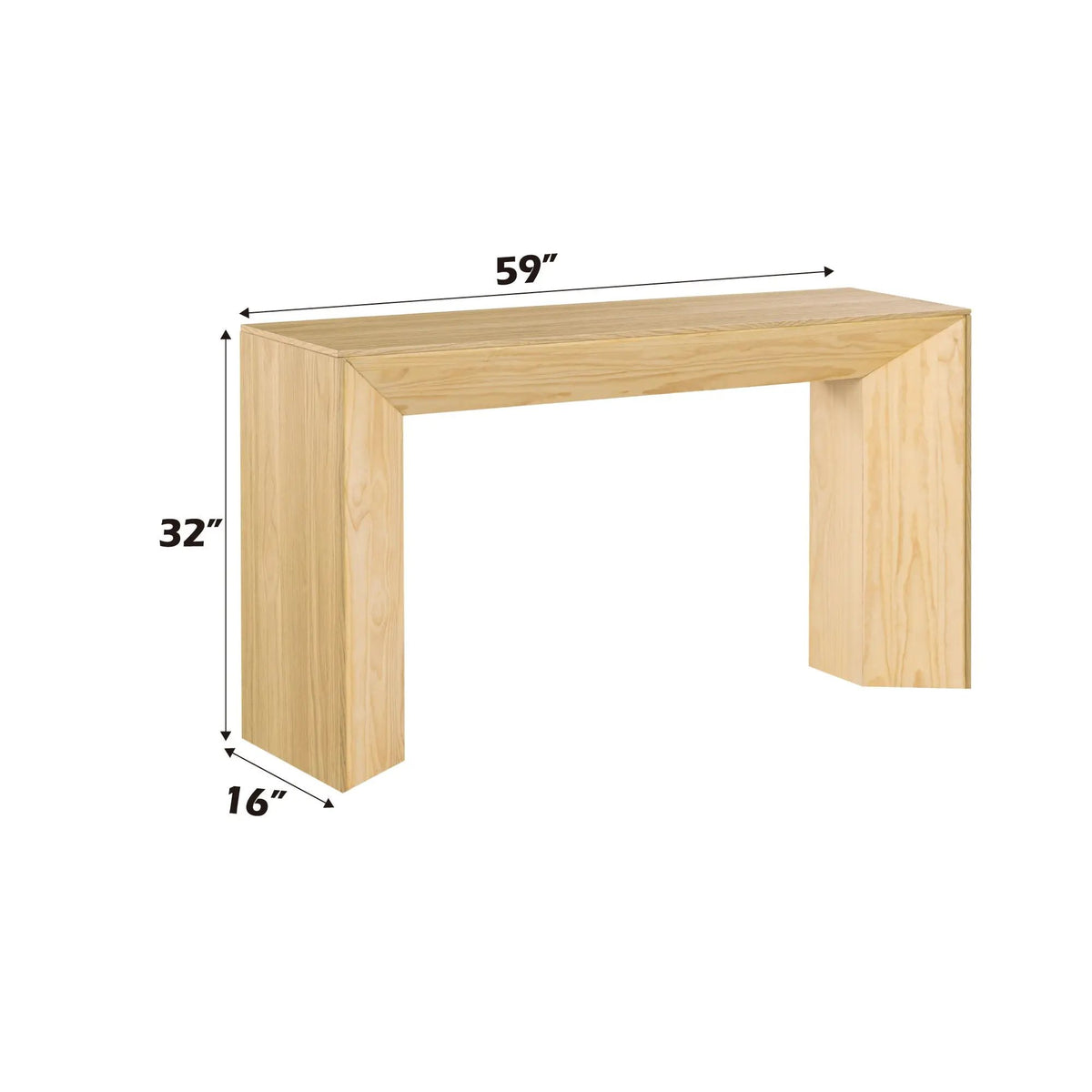 Harold Coffee Table | Wood Finish | Thickened Fixed Tabletop | Warm Classic Design
