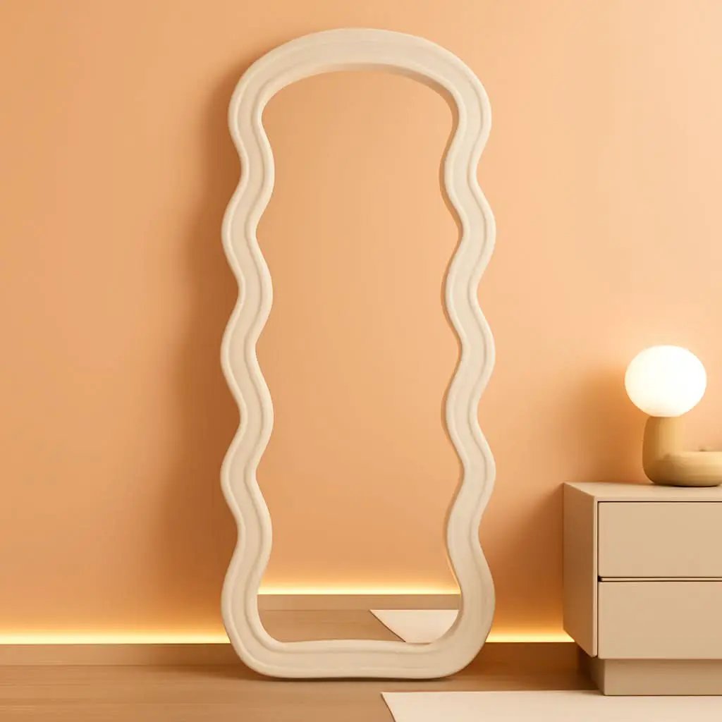 71 Inch Full Length Freestanding Floor Mirror White from PriceLows™