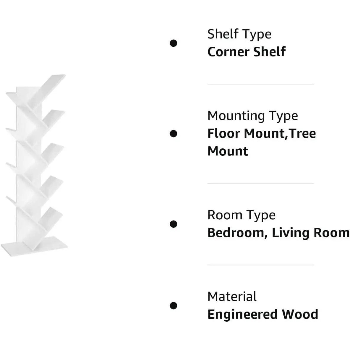 Tree Branch Bookshelf 8 Tier For Small Spaces Home Office from PriceLows™