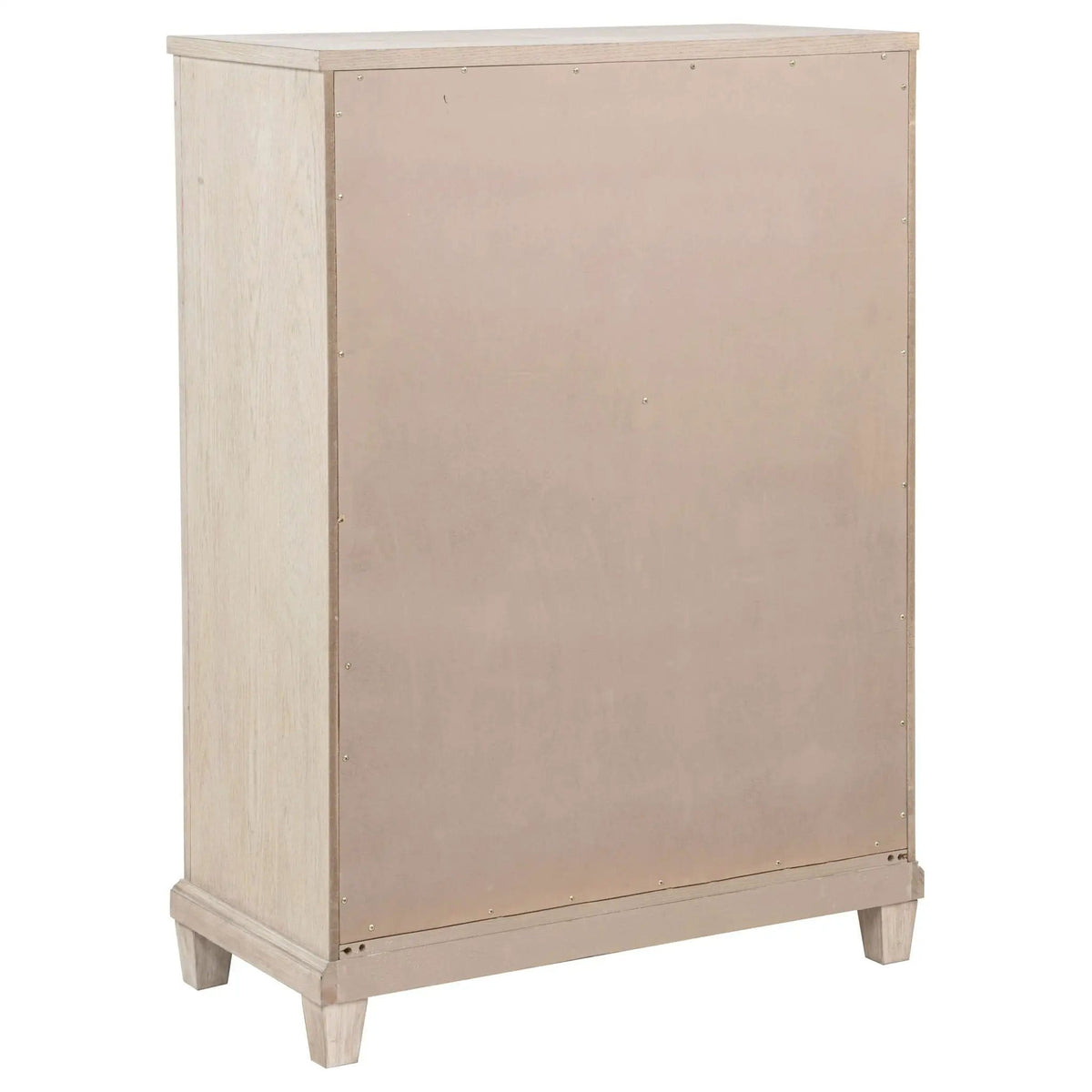 Pembroke 5-drawer Chest of Drawers Washed | 36.5 x 18.25 x 52 in | Wood | Oak