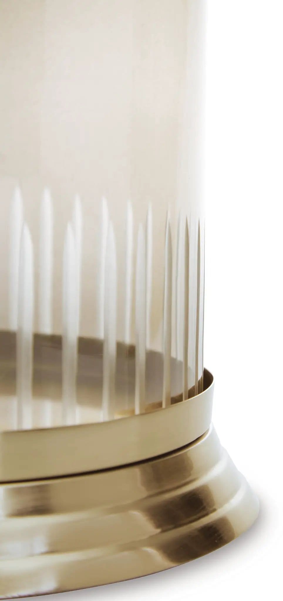 Aavinson Candle Holder | 2 Pieces | Glass & Metal | Home