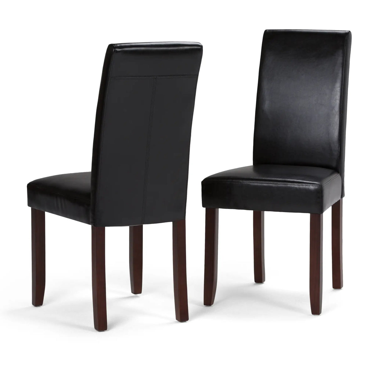 Acadian Parson Dining Chairs | Set Of 2 | Upholstered Seats | Solid And Engineered Wood