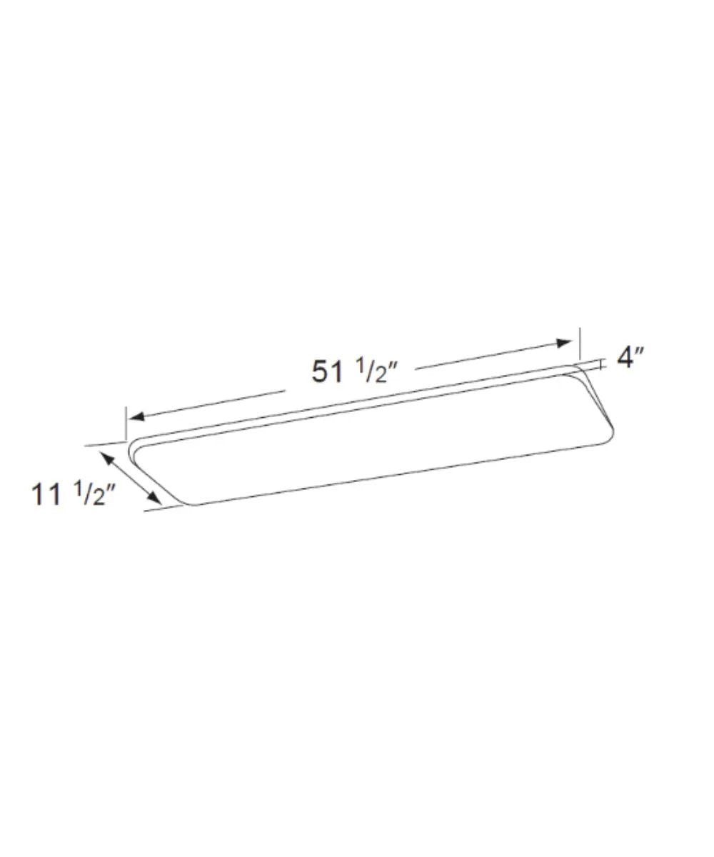 Cloud Puff Light Fixture | 52 Inch Width | Integrated LED | Contemporary Design