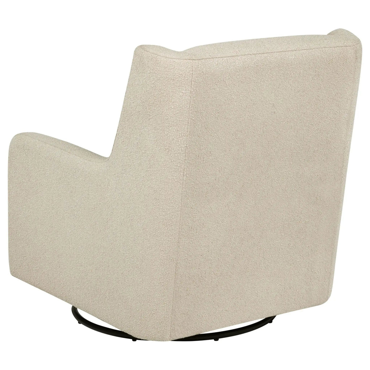 Serra Boucle Upholstered Swivel Glider Sandy Glider Chair | 30.25 x 35.5 x 35.75 in | Boucle & Fabric | Beige