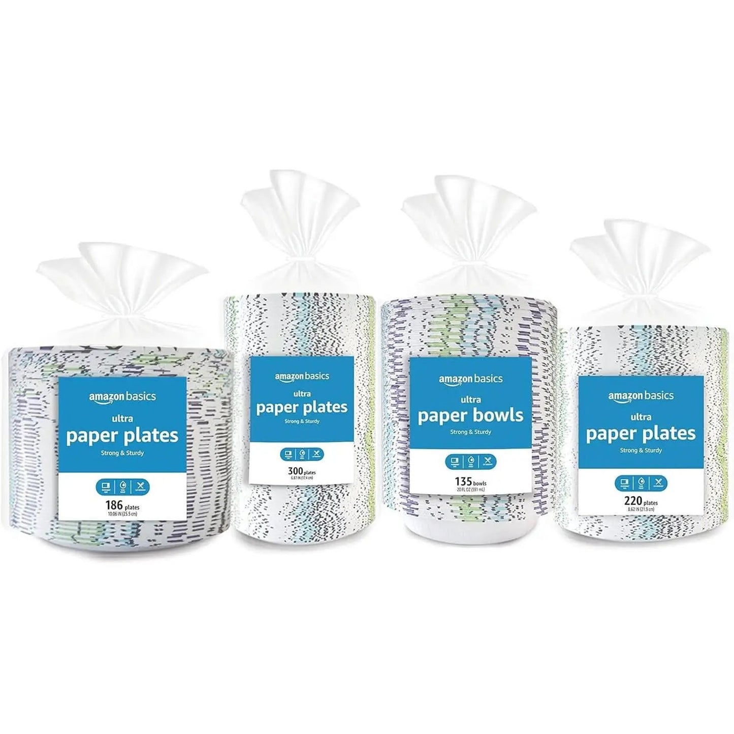 Disposable Paper Plates 6.87 Inch Microwave Safe 600 Count from PriceLows™