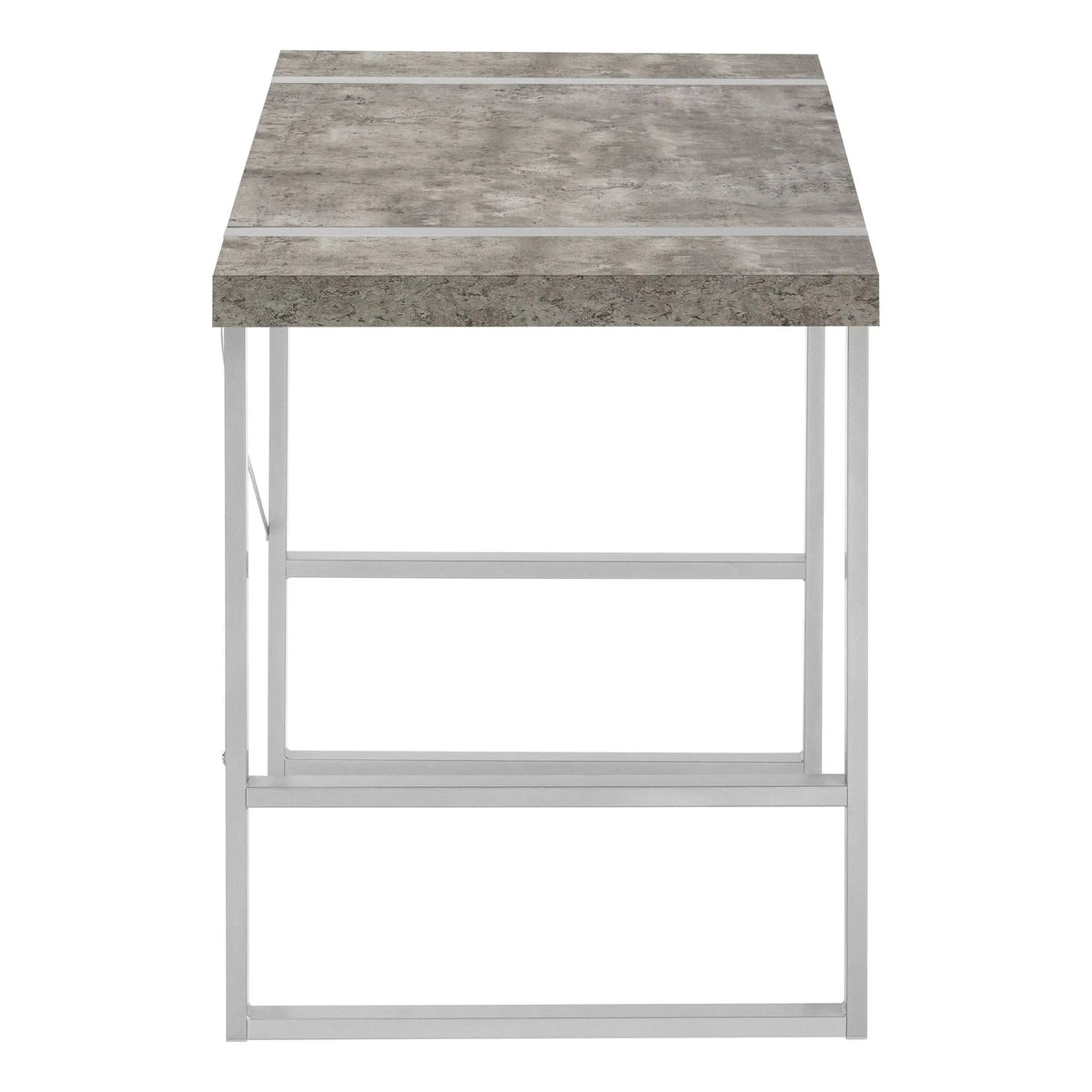 Industrial Computer Desk | 49 Inch Width | Robust Metal Legs | X-Shaped Support Bar