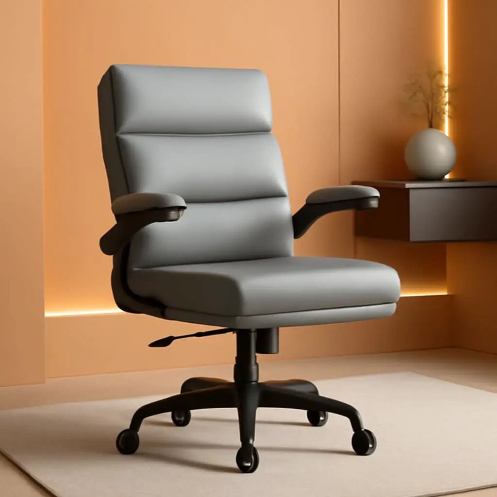 Gray Ergonomic Office Chair With Adjustable Height from PriceLows™