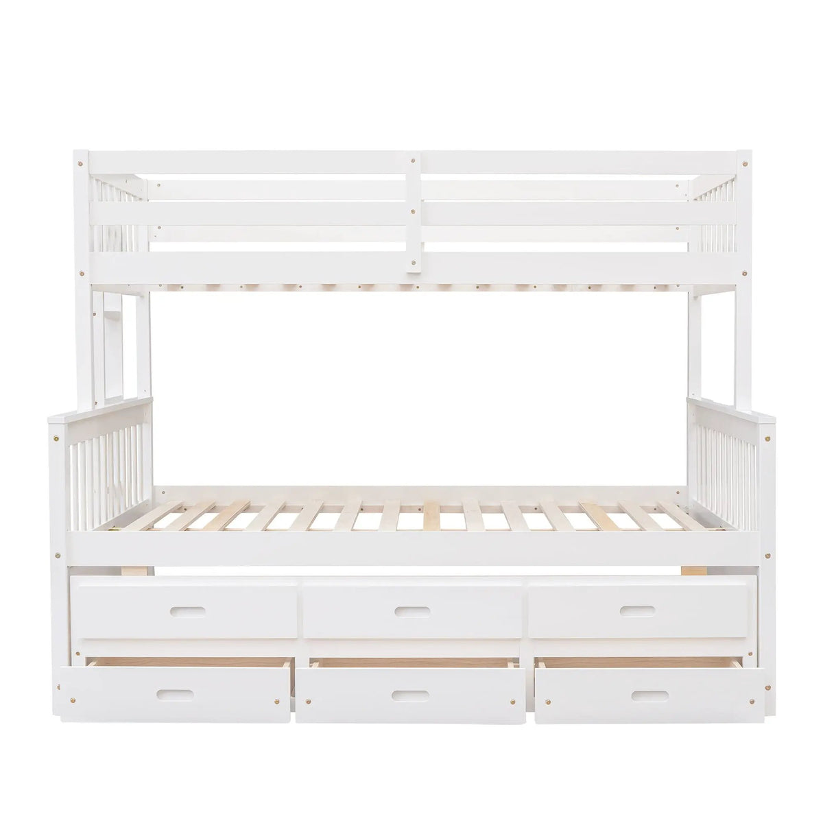 Bunk Bed | Twin Size | Rolling Trundle | Storage Drawers
