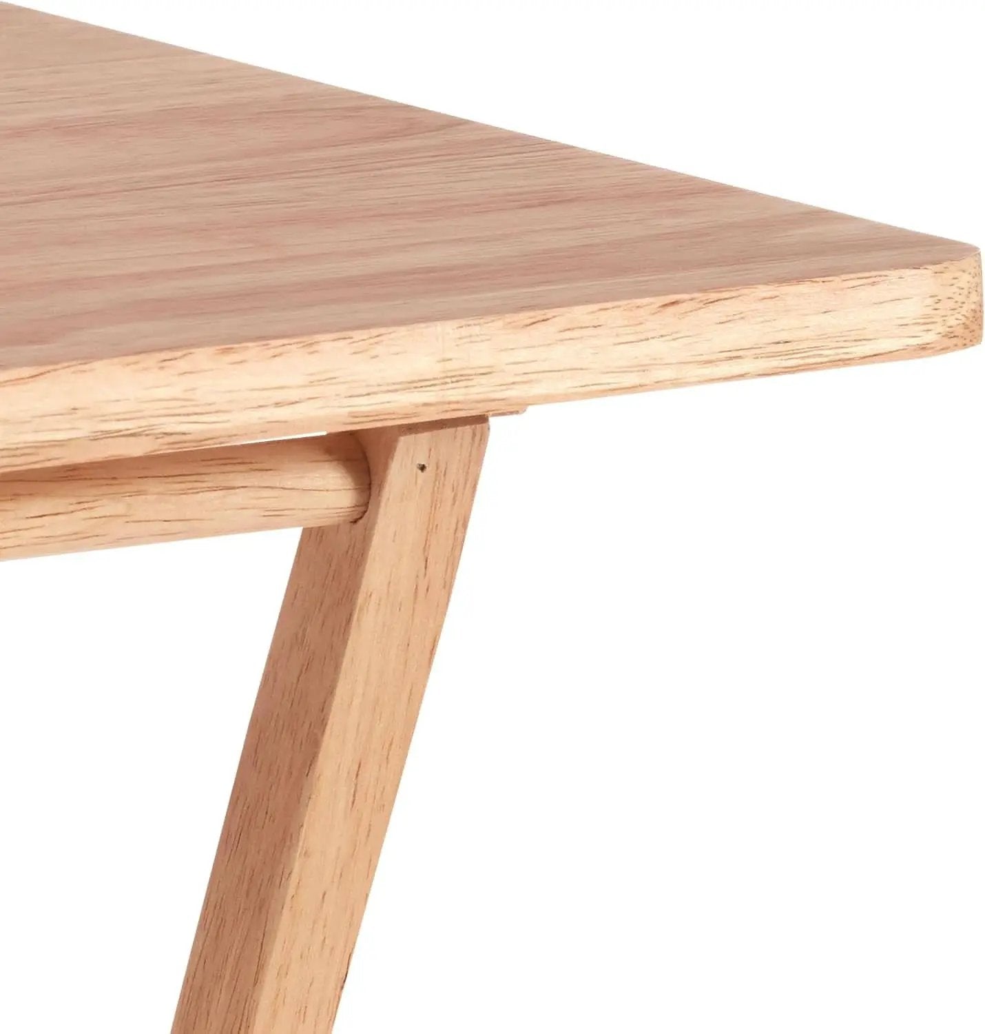 TV Dinner Tray Table Set of 4 With Storage Rack Natural from PriceLows™