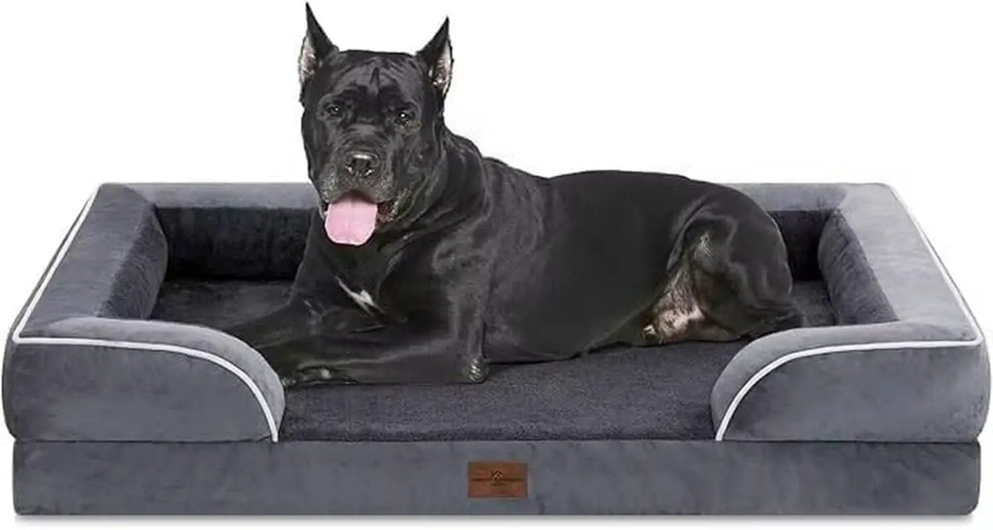 Waterproof Orthopedic Foam Dog Bed Extra Large Dark Grey from PriceLows™