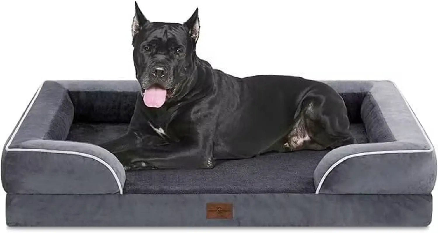 Waterproof Orthopedic Foam Dog Bed Extra Large Dark Grey from PriceLows™