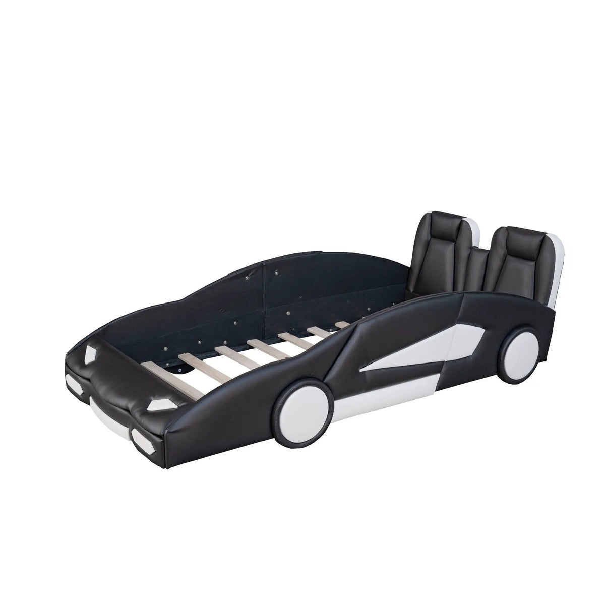 Twin Platform Bed | Race Car Design | Pine Wood Construction