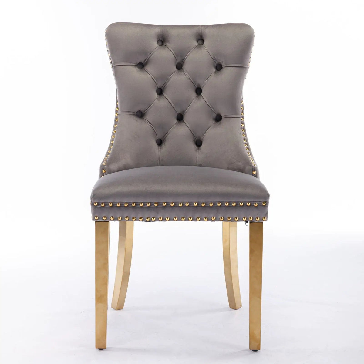 Dining Chair | Tufted Upholstery | Solid Wood Frame | Set Of 2