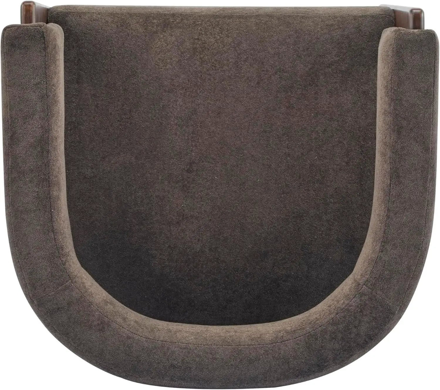 Dark Brown Velvet Upholstered Accent Chair Cushion from PriceLows™