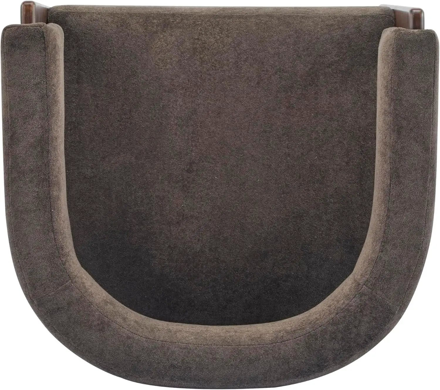 Dark Brown Velvet Upholstered Accent Chair Cushion from PriceLows™