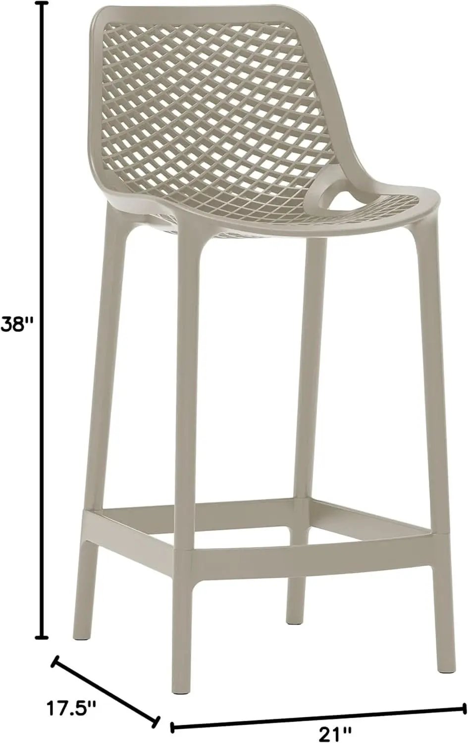 Contemporary Weather Resistant Outdoor Patio Stool Set from PriceLows™