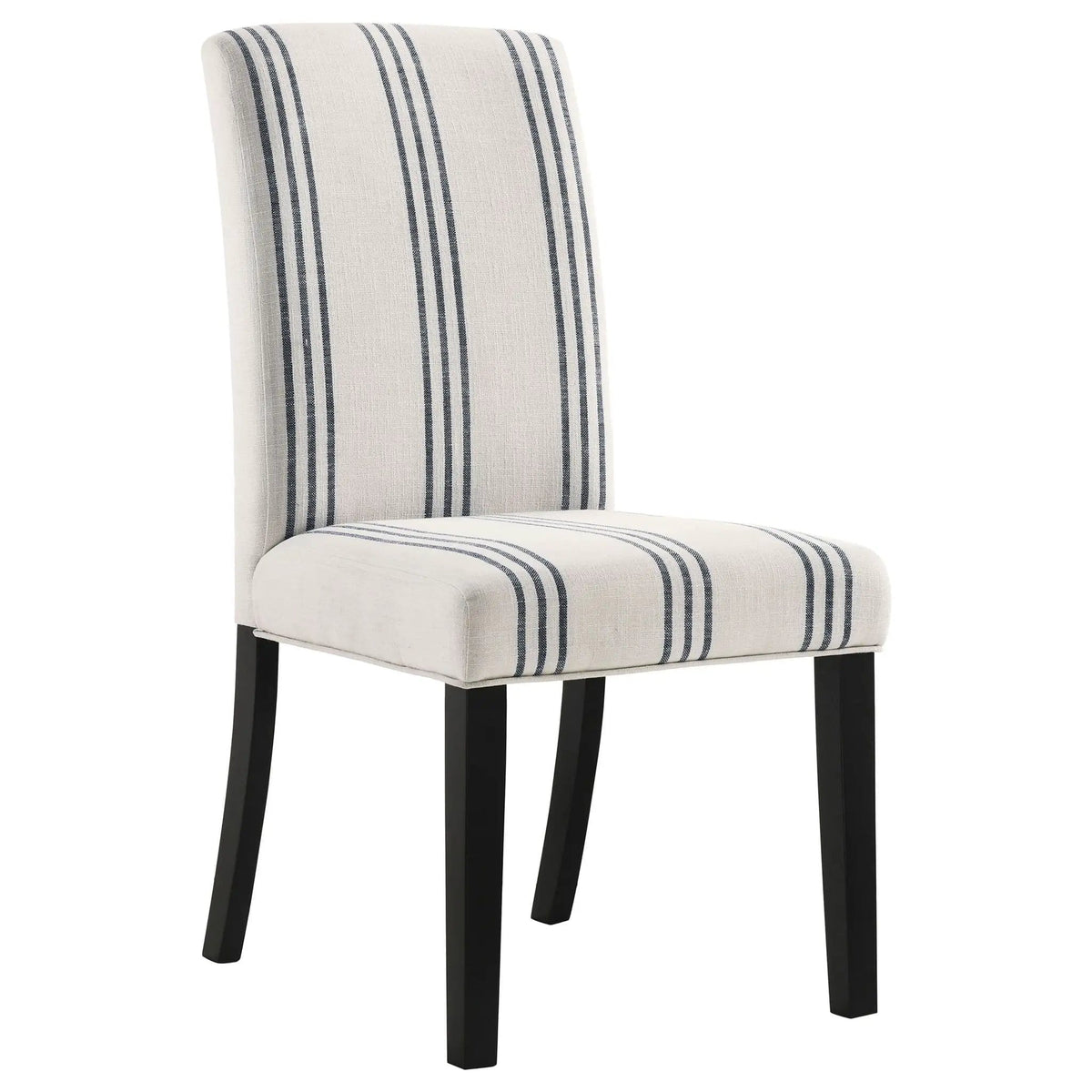 Herran Upholstered Dining Side Chair Beige (Set of 2) | 19.5 x 26 x 39.25 in | Rubberwood & Linen | Dining Room