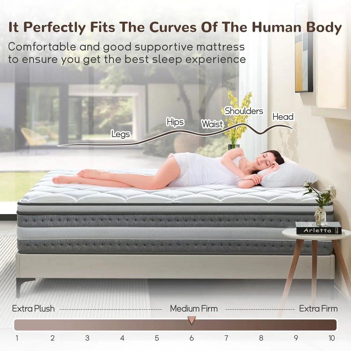 King Size Orthopaedics Hybrid Memory Foam Mattress from PriceLows™