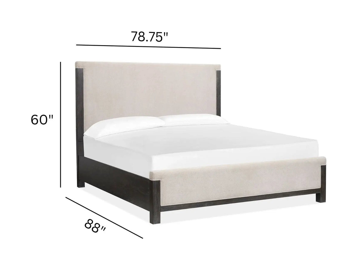 Plum Creek Upholstered Panel Bed | Seasonless Style | Tranquil Elegance | 88 Inch Length
