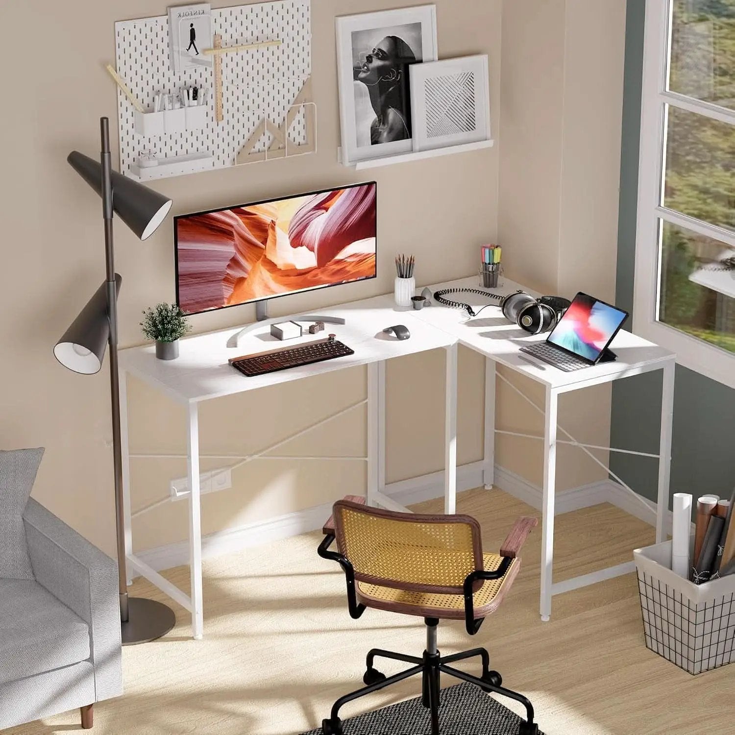 32 Inch Computer Desk With Storage Bag And Headphone Hook from PriceLows™