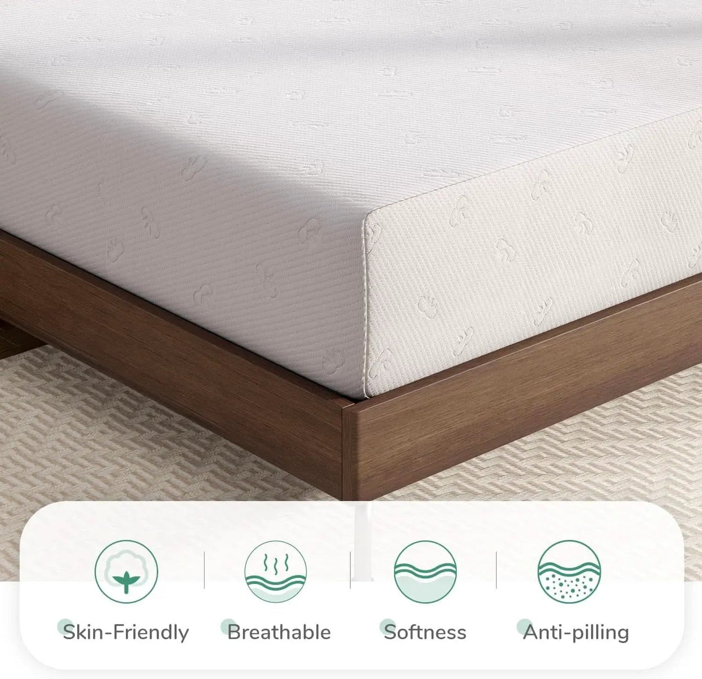 Queen Medium-Firm Memory Foam Mattress with CertiPUR-US Certification from PriceLows™