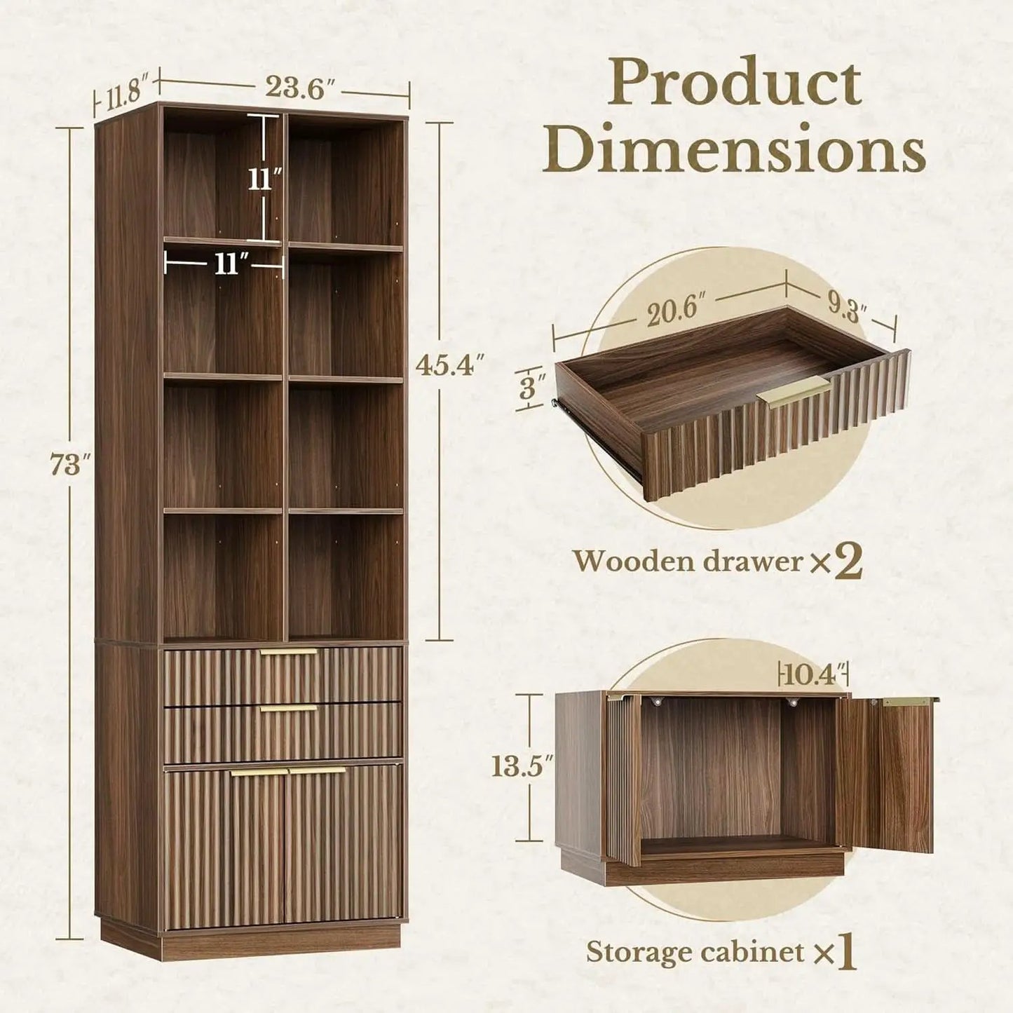 Electric Height Adjustable Desk 48 Inches Bookcase from PriceLows™